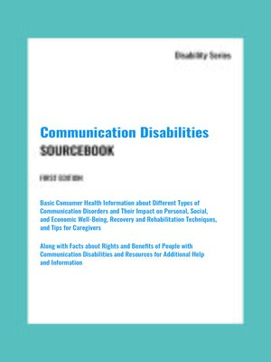 cover image of Communication Disabilities